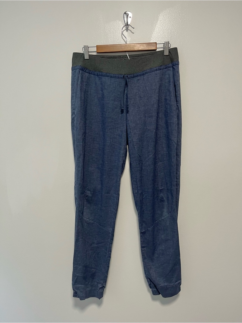 Patagonia Hampi Rock Pants Hemp Blend Climbing Dolomite Blue Women’s Medium